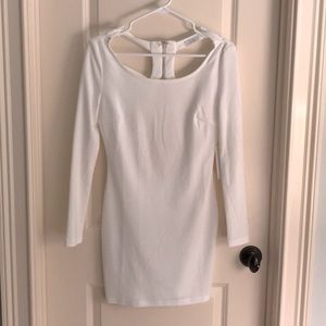 Toni White Body con dress